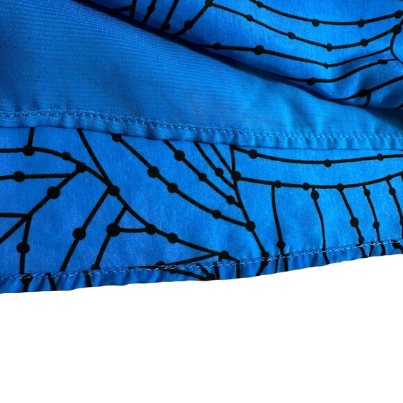 Ezra Womens Halter Neck Mini A Line Dress Blue Sz Medium Y2k Retro Boho Festival - Picture 7 of 10